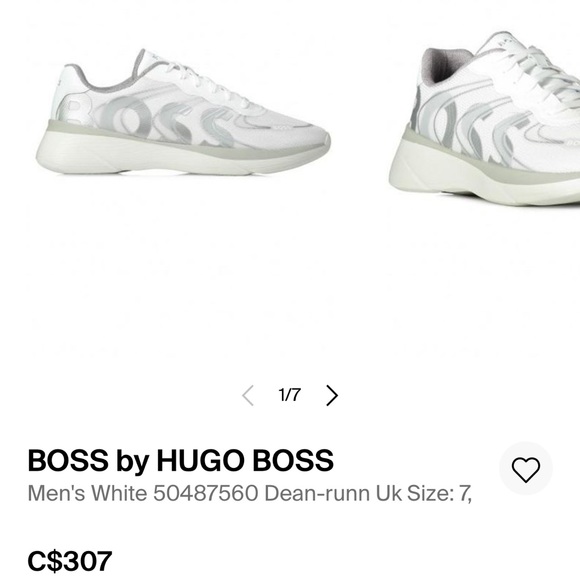 HIGO BOSS WHITE TRAINERS - Picture 5 of 5